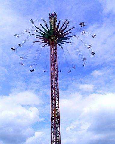 Cel mai inalt carusel cu lanturi din lume se afla la Viena si are o inaltime de 117 metri!